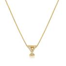 Gargantilha de Letras Cravejada Zircônias Folheado a Ouro 18k