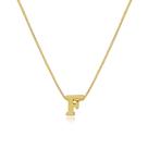 Gargantilha de Letras Folheado a Ouro 18k