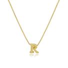 Gargantilha de Letras Folheado a Ouro 18k