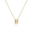 Gargantilha de Letras Folheado a Ouro 18k
