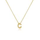 Gargantilha de Letras Folheado a Ouro 18k