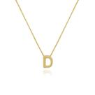 Gargantilha de Letras Folheado a Ouro 18k