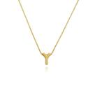 Gargantilha de Letras Folheado a Ouro 18k