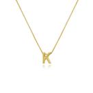 Gargantilha de Letras Folheado a Ouro 18k