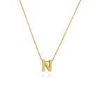 Gargantilha de Letras Folheado a Ouro 18k