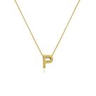 Gargantilha de Letras Folheado a Ouro 18k