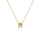 Gargantilha de Letras Folheado a Ouro 18k