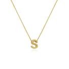 Gargantilha de Letras Folheado a Ouro 18k