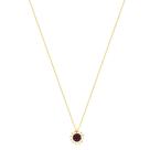 Gargantilha em Ouro 18K Pavê com Rubi e Diamantes - AU3814 Gargantilha em Ouro 18K Pavê com Rubi e Diamantes - AU3814