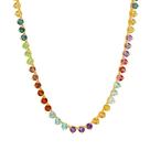 Gargantilha em Ouro 18k Riviera com Pedras Naturais - AU8233