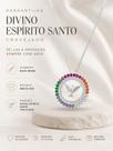 Gargantilha em prata 925 legítima divino Espírito Santo 45cm