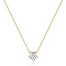 Gargantilha Estrela Cravejada Folheado Ouro Zircônia