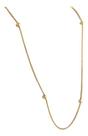Gargantilha Femin. Grumet Dupla 40 Cm Bolinhas 3.0 Ouro 18k