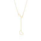 Gargantilha Feminina Gravata Amor Eterno Banhada a Ouro 18k 532068