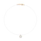Gargantilha fio de nylon banhada BRANCO 532569 Rommanel