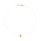 Gargantilha fio de nylon banhado AMARELO 532562 Rommanel