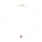 Gargantilha fio de nylon banhado VERMELHO 532562 Rommanel