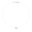 Gargantilha fio de nylon coração BRANCO 830140 Rommanel Cor:BRANCOTamanho:42