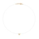 Gargantilha fio nylon espírito santo banhado 532626 Rommane Cor:DouradoTamanho:42