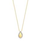 Gargantilha Gota Maior Com Zircônias Cristal Folheado A Ouro Gargantilha Gota Maior Com Zircônias Cristal Folheado A Ouro
