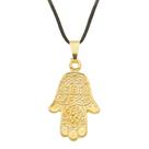 Gargantilha Hamsa desenhada 20mm - Sunshine Cristais
