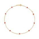 Gargantilha Infantil Banhada a Ouro Miçangas Rommanel 532148 Cor:Dourado