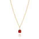 Gargantilha janeiro folheada a ouro VERMELHO 532399 Rommanel