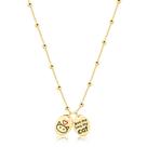 Gargantilha Love Pet Gato com Bolinhas Folheada a Ouro