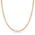 Gargantilha Malha Cobra Diamantada Folheada A Ouro Rose Gargantilha Malha Cobra Diamantada Folheada A Ouro Rose