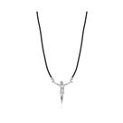 Gargantilha Masculina Crucifixo Prata 925 Gargantilha Masculina Crucifixo Prata 925