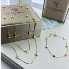 Gargantilha ou pulseira corações em ouro 18K