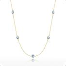 Gargantilha Ouro 18K 750 Com 9 Pedras de Zircônias
