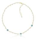 Gargantilha Ouro 18k Modelo Choker Com Pérolas Arroz 3,5mm Gargantilha Ouro 18k Modelo Choker Com Pérolas Arroz 3,5mm