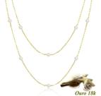 Gargantilha Ouro 18k750 Pérolas Salgadas 4mm