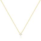 Gargantilha Ponto de Luz de Ouro 18k com 5 pontos de Diamante