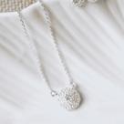 Gargantilha Prata Florzinha Com Zirconia E Perolas Shell