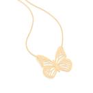 Gargantilha Rommanel borboleta banhada a ouro 18k 532123