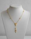 Gargantilha Terço 45 Cm 3 Mm Ouro 18k 750 Certificado Garant