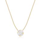 Gargantilha Veneziana 40cm com Ponto de Luz 6mm Em Ouro 18k Gargantilha Veneziana 40cm com Ponto de Luz 6mm Em Ouro 18k