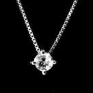 Gargantinha Ponto de Luz Brilhante 10 Pontos Ouro Branco 18K 11800 K310