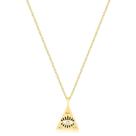 Gargantlha Medalha Triangular Olho Grego Zirconias Folheada Gargantlha Medalha Triangular Olho Grego Zirconias Folheada