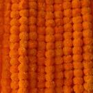 Garland de calêndula artificial The Art Box, 10 unidades, 1,4 m, laranja escuro
