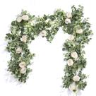 Garland de flores de eucalipto artificial Der Rose 2 peças de 2 m