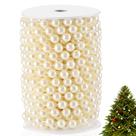 Garland XINHUIDALSQ Ivory Faux Pearl 10mm 10m