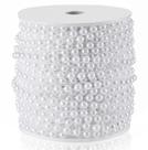 Garland ZJJZGYXINTAI 6 mm Pearl Bead 20 m branco falso