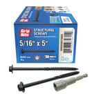 Garra de parafuso P-Rite GRSSHW516550 5/16 x 5 Structural 50CT