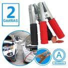 Garra Jacaré Para Bateria Chupeta 600a 2 Peças Emborrachado Conector Elétrico Carga Automotiva