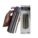Garra Térmica Inox 500ml com Alça Ideal p/ Motoristas, Café, Viagem, Escritório 20,3x7,3cm