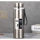 Garrafa 1000ml Aço Inoxidável Térmico Com Infusão De Capuz Prateado Effeclog Caphé Alça Capacidade:800ml Garrafa 1000ml Aço Inoxidável Térmico Com Infusão De Capuz Prateado Effeclog Caphé Alça Capacidade:800ml