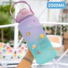 Garrafa 2 Litros Academia C/ Adesivos 3D e Frases Motivacionais Garrafa 2 Litros Academia C/ Adesivos 3D e Frases Motivacionais